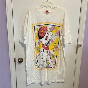 Women’s Disney White Dalmatian vintage nightshirt OS